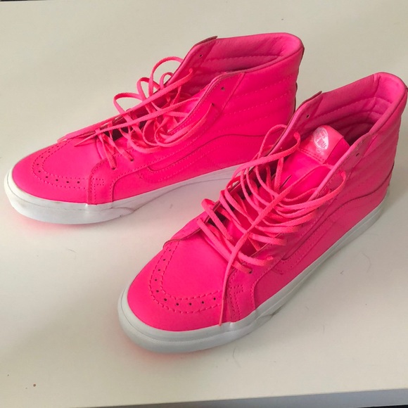 hot pink vans high tops